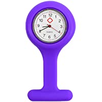 Los mejores  - TRIXES - Reloj de bolsillo de silicona con broche para enfermera